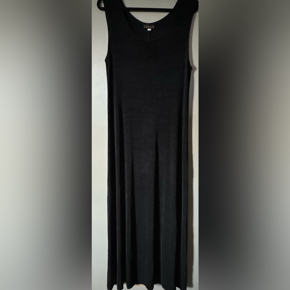EUC Vintage Piccadilly Long Stretchy Dress Women’s Size L - Full Length PTP 18"